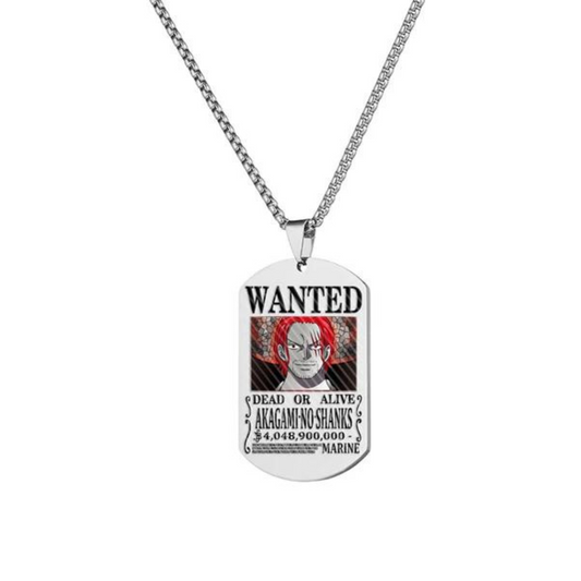 Shanks Silver Wanted Necklace