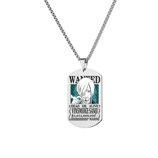 Sanji Silver Wanted Necklace