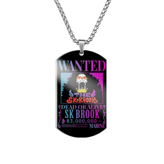 SK Brook Black Wanted Necklace