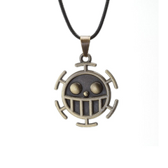 Ace Pirate Skull Metal Necklace