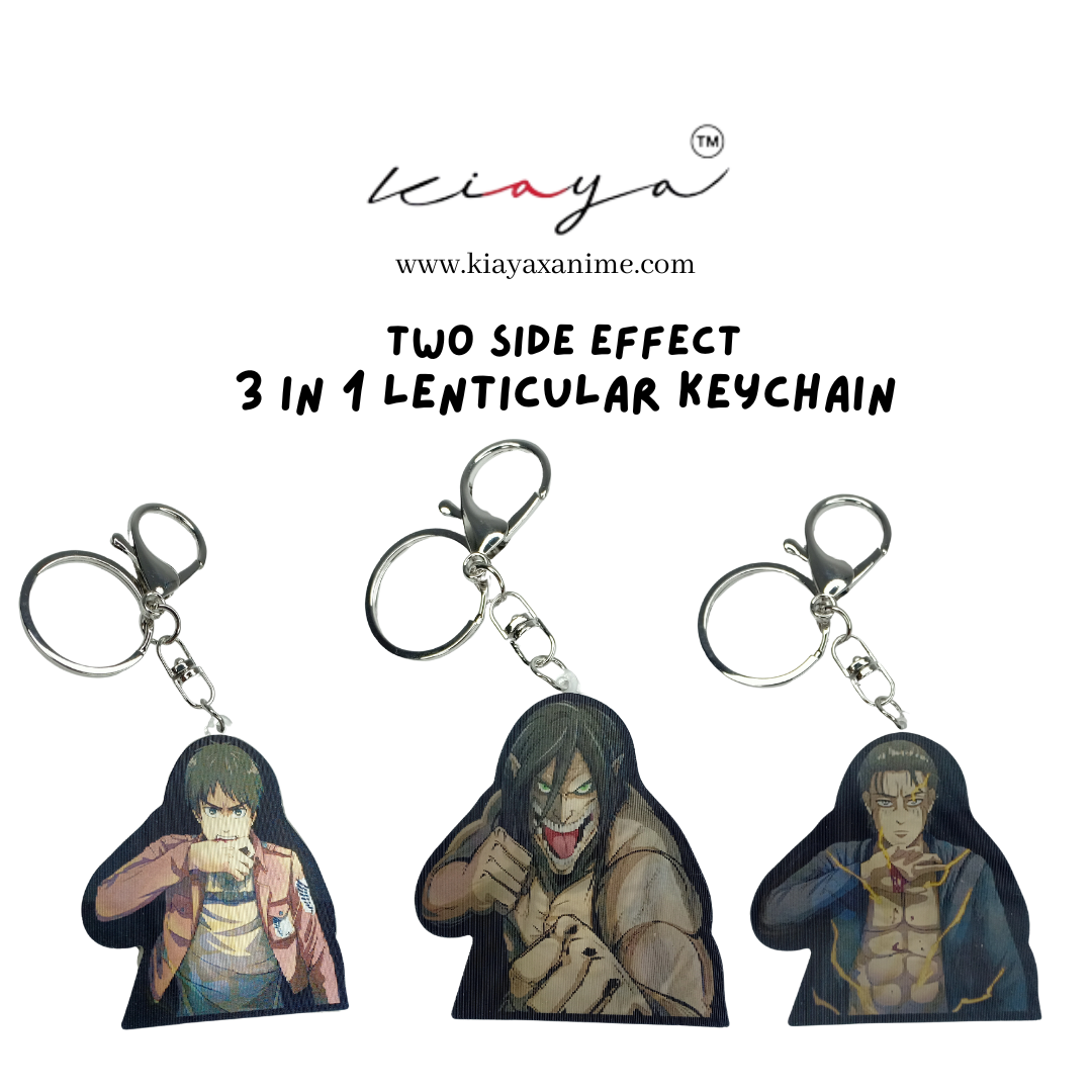 Eren Yeager 3D motion keychain KiayaxAnime
