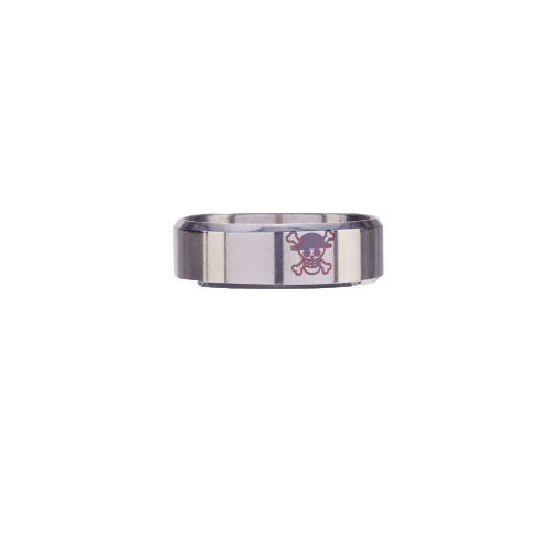 Luffy Engraved Ring (Silver)