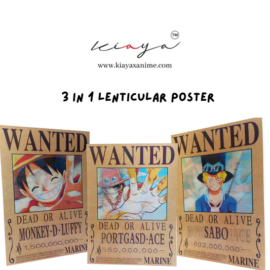One Piece Wanted - 3D Poster