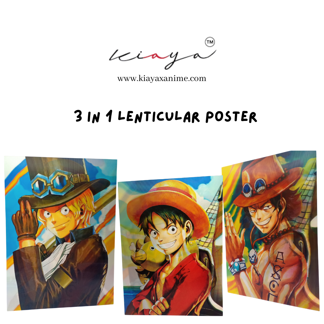 Ace, Sabo, Luffy- 3D Poster
