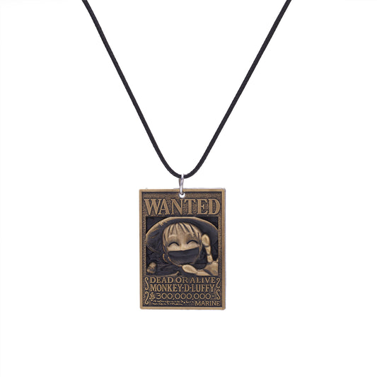 Luffy Wanted Necklace